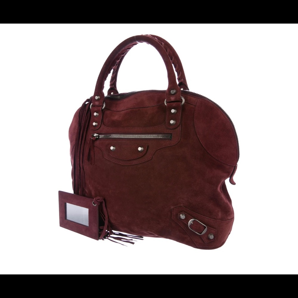 Balenciaga Motocross Classic Mini Bowling Bag